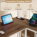 Metal Bunk Bed with Desk and RGB Lights