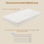 Metal Bunk Bed with Desk and RGB Lights