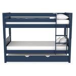 Luca Navy Wooden Bunk Bed with Trundle