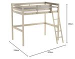 Beige Small Double Bunk Bed by Strictly Beds&Bunks