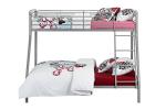 DHP Silver/Grey Single Over Double Bunk Bed
