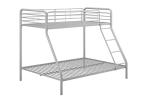 DHP Silver/Grey Single Over Double Bunk Bed