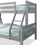 Triple Sleeper Wooden Bunk Bed – Grey Finish