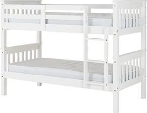 Seconique Neptune White Single Bunk Bed