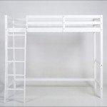 High Sleeper Wooden Bunk Bed Frame - White