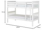 Seconique Neptune White Single Bunk Bed