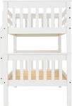 Seconique Neptune White Single Bunk Bed