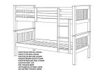 Seconique Neptune White Single Bunk Bed