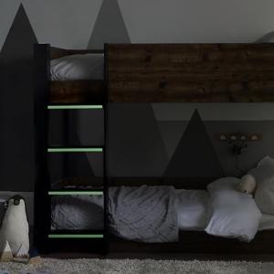 Rustic Black Julian Bowen Solomon Bunk Bed