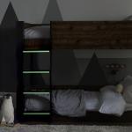 Rustic Black Julian Bowen Solomon Bunk Bed