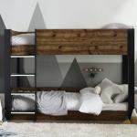 Rustic Black Julian Bowen Solomon Bunk Bed