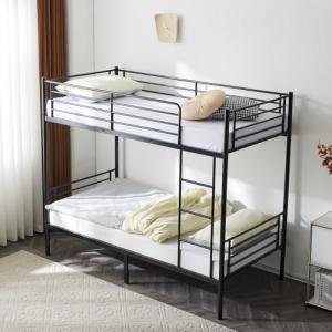Heavy Duty Twin Over Twin Metal Bunk Bed