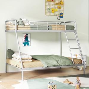 Multigot Metal Double Over Single Bunk Bed with Ladder