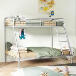 Multigot Metal Double Over Single Bunk Bed with Ladder