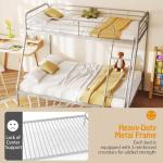 Multigot Metal Double Over Single Bunk Bed with Ladder