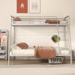 Multigot Metal Double Over Single Bunk Bed with Ladder