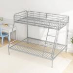 Multigot Metal Double Over Single Bunk Bed with Ladder