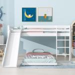 Merax Adjustable Bunk Bed with Slide and Ladder