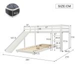Merax Adjustable Bunk Bed with Slide and Ladder