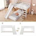 Merax Adjustable Bunk Bed with Slide and Ladder