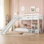 Merax Adjustable Bunk Bed with Slide and Ladder