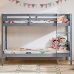 Gemini Detachable Kids Bunk Bed Frame Grey