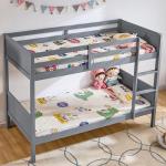 Gemini Detachable Kids Bunk Bed Frame Grey