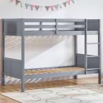 Gemini Detachable Kids Bunk Bed Frame Grey