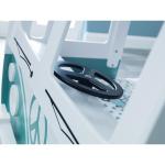 Julian Bowen Campervan Single Bunk Bed, White/Green