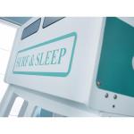 Julian Bowen Campervan Single Bunk Bed, White/Green