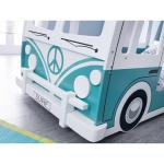 Julian Bowen Campervan Single Bunk Bed, White/Green