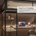 Denver High Sleeper Bunk Bed with LED Lights