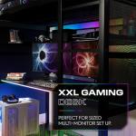 X-Rocker RGB High Sleeper Bunk Bed with Desk