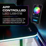 X-Rocker RGB High Sleeper Bunk Bed with Desk