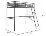 X-Rocker Icarus XL High Sleeper Bunk Bed