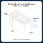 Flair Furnishings Kids Mid Sleeper Bed with Storage