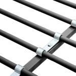 Black Metal Twin Bunk Bed with Desk