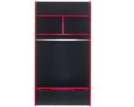 Happybeds Black and Red Wooden Gaming Bunk Bed