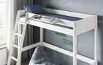 Noomi Tera Solid Wood White High Sleeper Bed