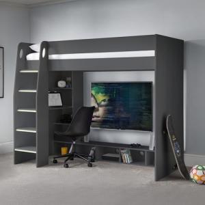 Julian Bowen Nebula Gaming Bunk Bed with Desk