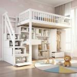 High Sleeper Bed with Desk and Storage Stairs