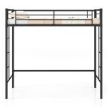 Metal Bunk Bed with Ladders and Guardrail