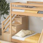 Kids High Sleeper Bunk Bed with Slide & Storage