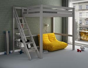 Grey Noomi Studio Loft Bed High Sleeper