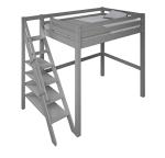 Grey Noomi Studio Loft Bed High Sleeper