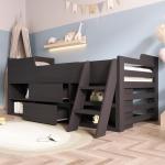 Miyemo Kids Mid Sleeper Bunk Bed with Storage