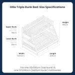 Flair Furnishings Triple Bunk Bed for Kids