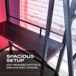 X-Rocker Fortress Metal Bunk Bed with Desk