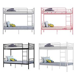 Panana Modern White Twin Bunk Bed Frame