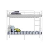 Panana Modern White Twin Bunk Bed Frame
